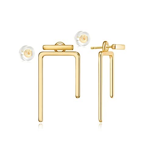 MYEARS Gold Stud Earrings 14K Gold Filled Hypoallergenic Everyday Jewelry