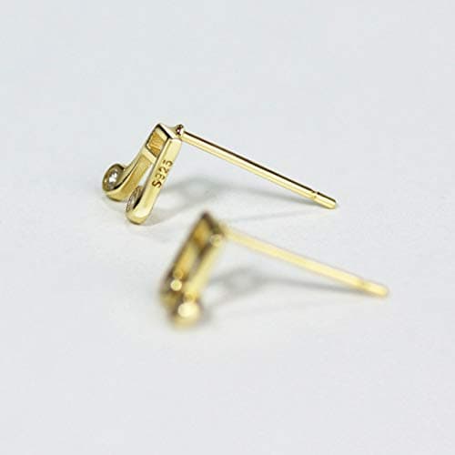 Michooyel 14K Gold Plated Cubic Zirconia Stud Earrings for Women