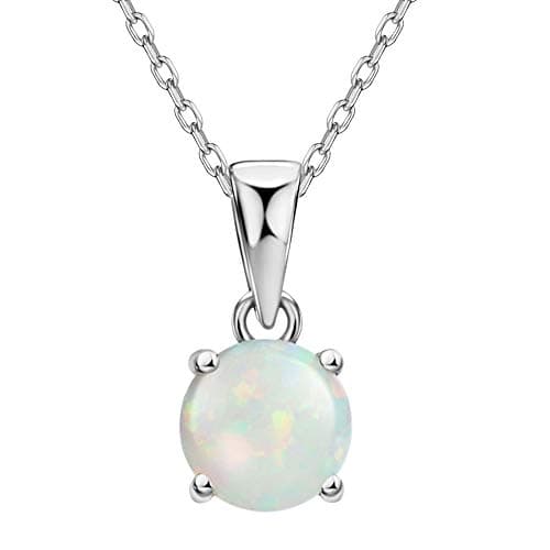 Michooyel Opal Pendant Necklace for Women