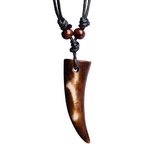 1. Wolf Tooth Necklace for Men
2. Adjustable Men's Teeth Pendant Necklace