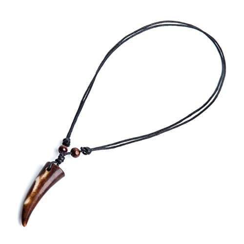 1. Wolf Tooth Necklace for Men
2. Adjustable Men's Teeth Pendant Necklace