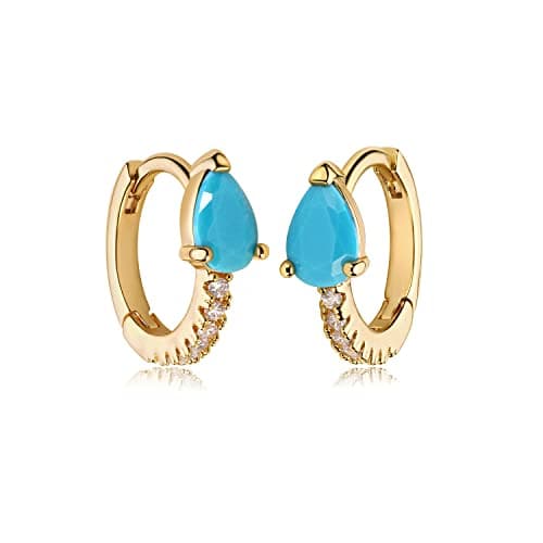 MYEARS Gold Hoop Huggie Earrings 14K Gold Filled Hypoallergenic Jewelry