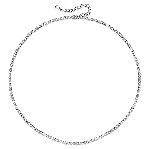 Dainty Tennis Necklace for Women