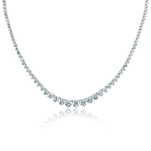 Lavencious Tennis AAA CZ Necklace for Bridal and Evening Party