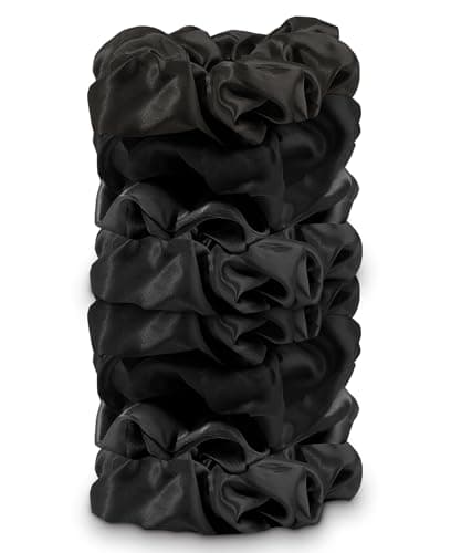 8 Pack Satin Hair Scrunchies for Women