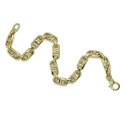 Never Say Never 18K Gold Mens Bangle 21.5cm | 8g Yellow Gold | Italian Jewelry | Gift