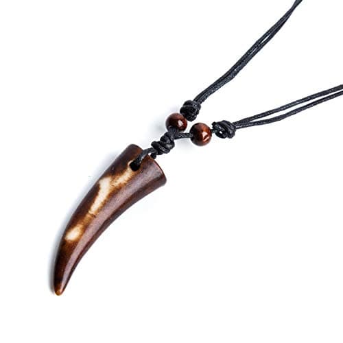 1. Wolf Tooth Necklace for Men
2. Adjustable Men's Teeth Pendant Necklace