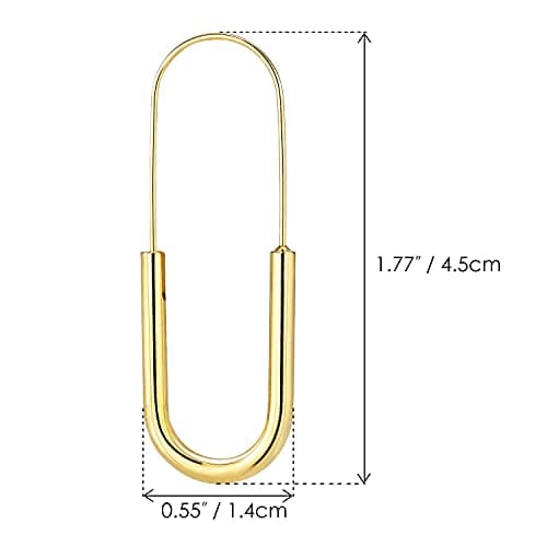 Lane Woods Minimalist Hoop Earrings: Gold Plated Trendy Jewelry for Women