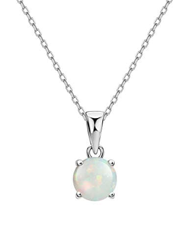 Michooyel Opal Pendant Necklace for Women