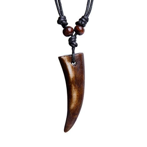 1. Wolf Tooth Necklace for Men
2. Adjustable Men's Teeth Pendant Necklace