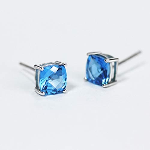 Michooyel Topaz Stud Earrings for Women