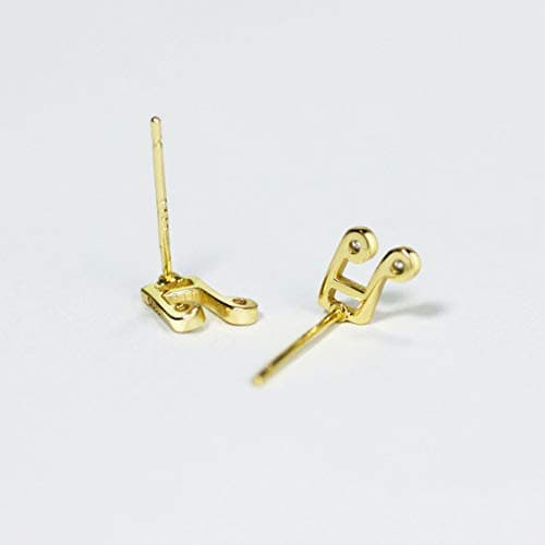 Michooyel 14K Gold Plated Cubic Zirconia Stud Earrings for Women