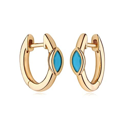 MYEARS Gold Hoop Huggie Earrings 14K Gold Filled Hypoallergenic Jewelry