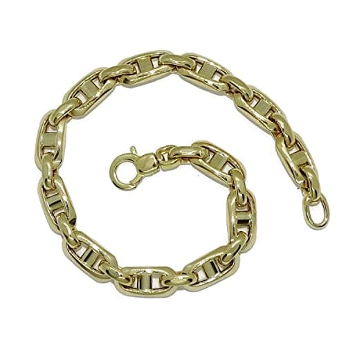Never Say Never 18K Gold Mens Bangle 21.5cm | 8g Yellow Gold | Italian Jewelry | Gift