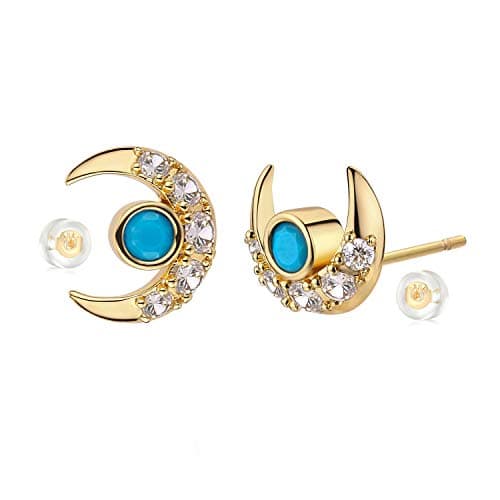MYEARS Gold Stud Earrings 14K Gold Filled Hypoallergenic Everyday Jewelry