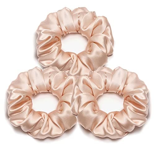 Refined title: Michooyel 3-Pack Mulberry Silk Hair Scrunchies for Women