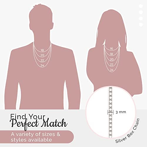 MAZZERI 3.0mm Round Cubic Zirconia Tennis Necklace For Woman And Men