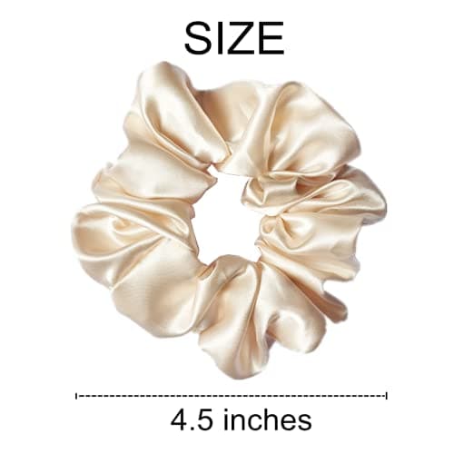 12 Pcs Satin Silk Hair Scrunchies for Women and Girls