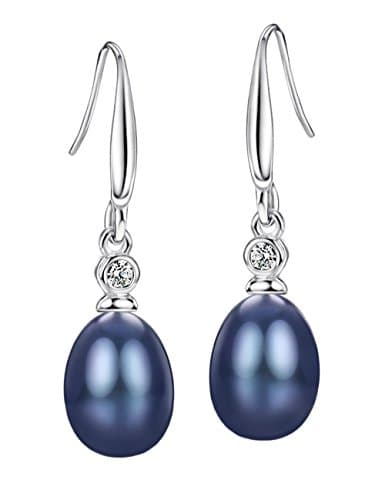 Michooyel Sterling Silver Freshwater Pearls Dangle Earrings for Women