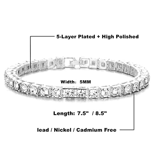 Bling Empire 14K Gold and Silver Bracelets for Men and Women