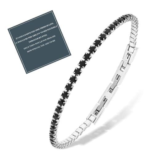 Dainty Stainless Steel Tennis Bracelets for Men and Women