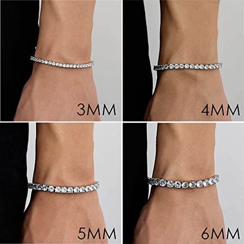 Michooyel Tennis Bracelet Iced Out CZ Bracelet for Men Women