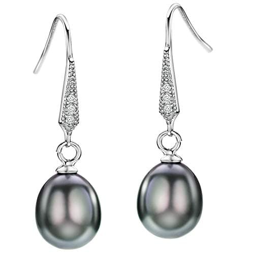 Michooyel Sterling Silver Freshwater Pearls Dangle Earrings for Women