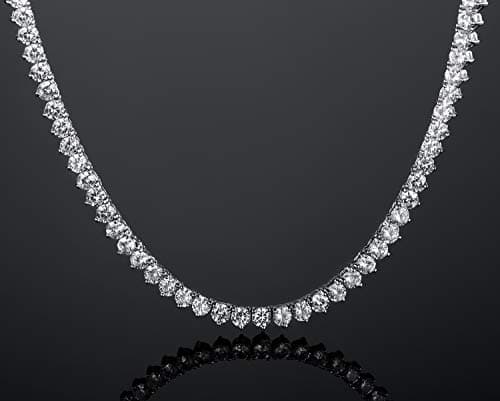 Refined Title: VOLUKA CZ Tennis Chain for Women and Men