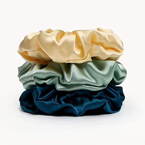 Refined title: Michooyel 3-Pack Mulberry Silk Hair Scrunchies for Women