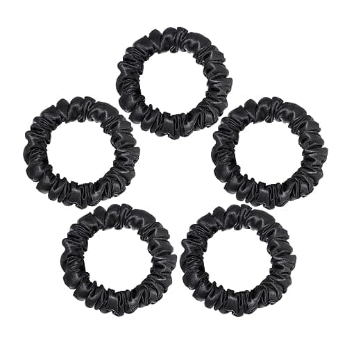 5Pack 1.5MM Silk Scrunchies for Women