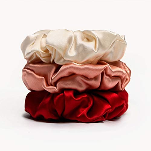 Refined title: Michooyel 3-Pack Mulberry Silk Hair Scrunchies for Women