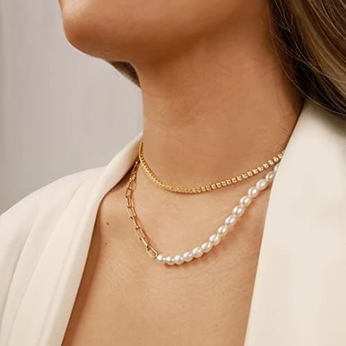 Adjustable 3mm Tennis Choker Necklace for Women