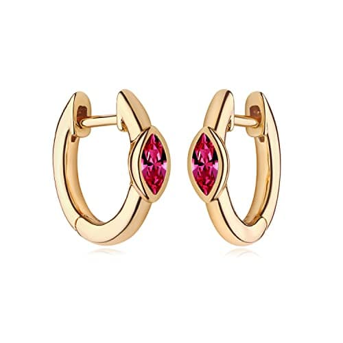 MYEARS Gold Hoop Huggie Earrings 14K Gold Filled Hypoallergenic Jewelry