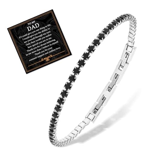 Dainty Stainless Steel Tennis Bracelets for Men and Women