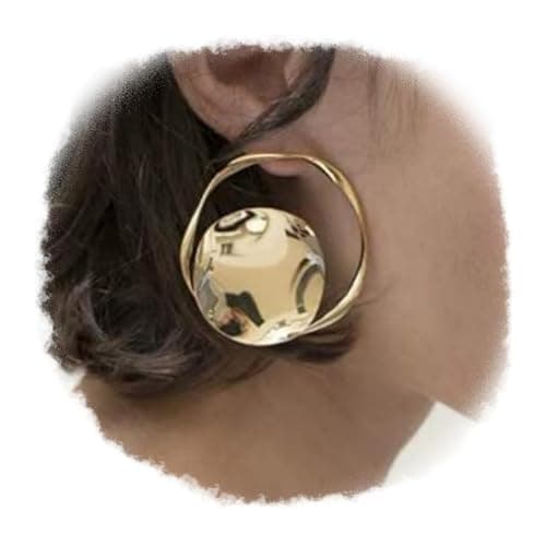 Doubnine Gold Hoop Stud Earrings for Women Minimalist Fashion Jewelry