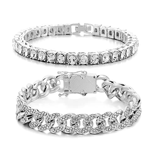Bling Empire 14K Gold and Silver Bracelets for Men and Women