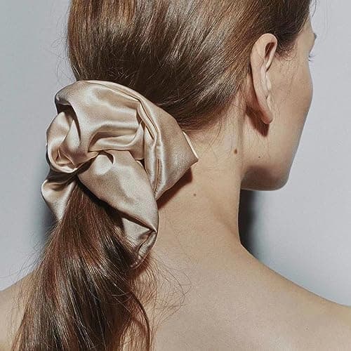 Silk Scrunchies for Women - 8MM Pure Mulberry Silk, 30 Momme