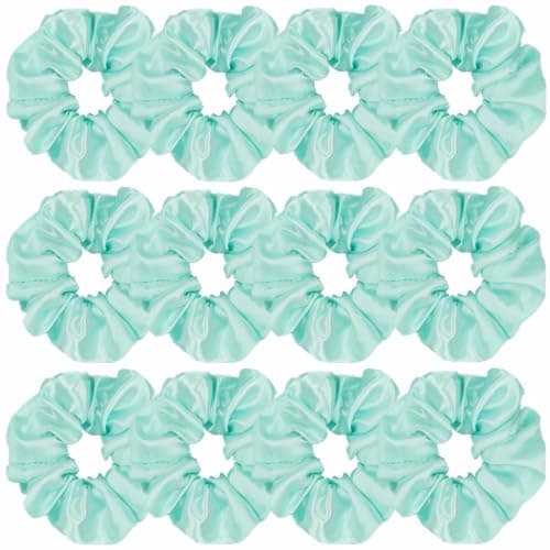12 Pcs Satin Silk Hair Scrunchies for Women and Girls