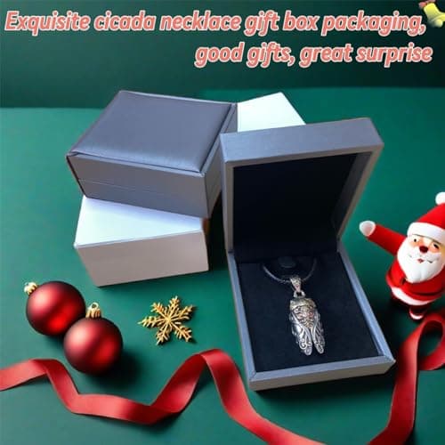 Zyuzles Vintage Cicada Pendant Copper Insect Jewelry for Men and Women