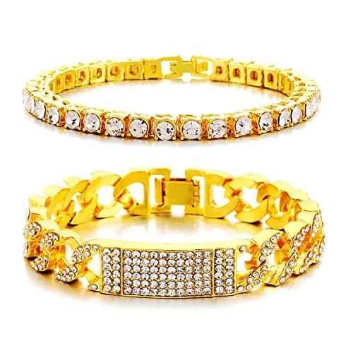 Bling Empire 14K Gold and Silver Bracelets for Men and Women