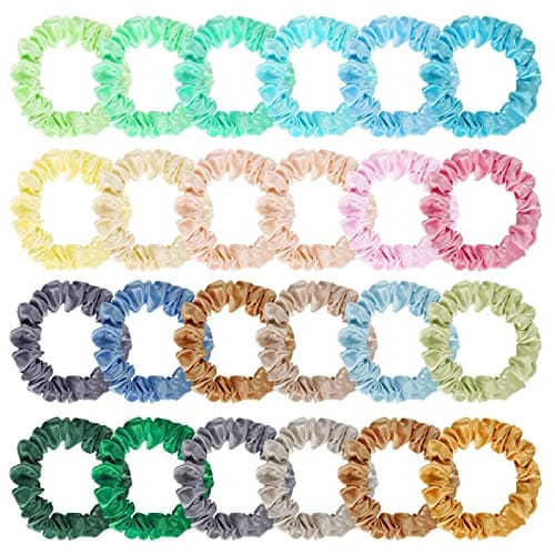 Satin Scrunchies, Silk Hair Ties for Women and Girls