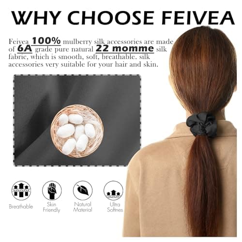 Silk Scrunchies for Women and Girls