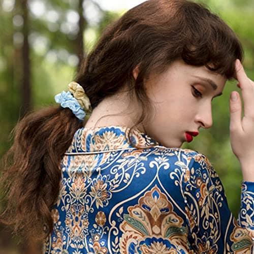 Satin Scrunchies, Silk Hair Ties for Women and Girls