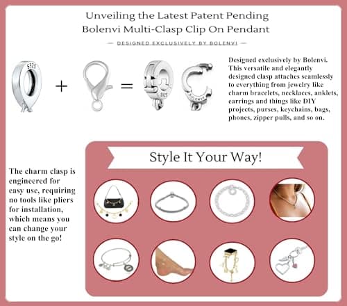 Refined and simplified title: Bolenvi Classic Buddha Buddhism Clip On Pendant, 925 Sterling Silver Charm for Pandora & Other Charm Jewelry
