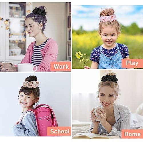 Silk Satin Scrunchies for Women and Girls