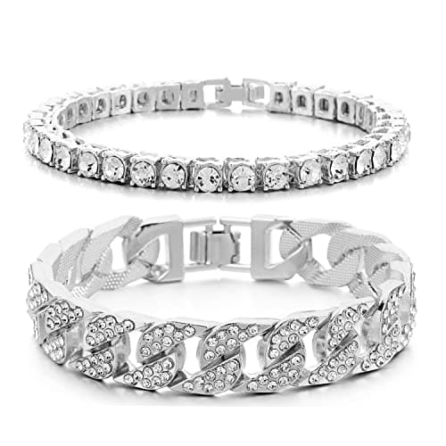 Bling Empire 14K Gold and Silver Bracelets for Men and Women