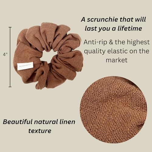 Linen Scrunchies for Women