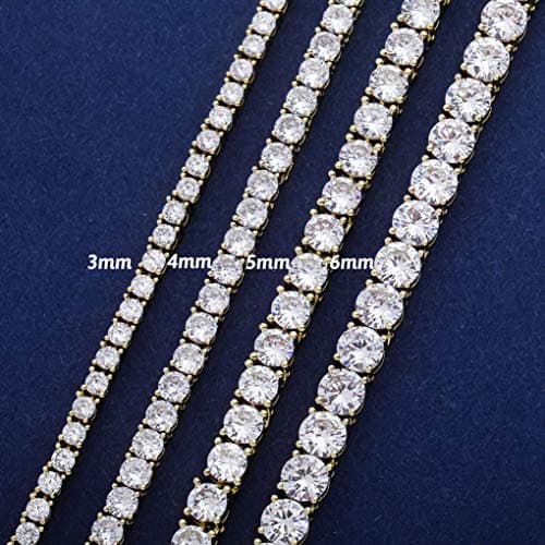 Minimalistic Accessory: TOPGRILLZ Gold Tennis Bracelet for Men and Women