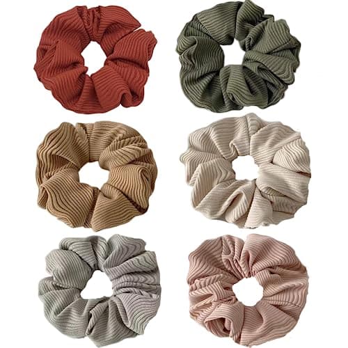 Scrunchies for Women and Girls - Thick or Thin Hair, No Crease Ponytail Holder