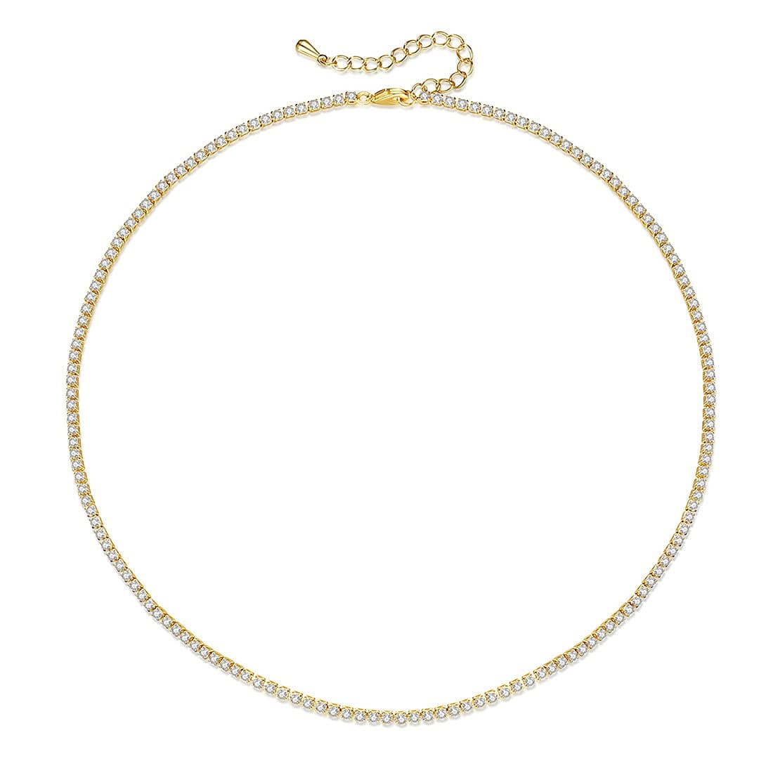 Dainty Tennis Necklace for Women